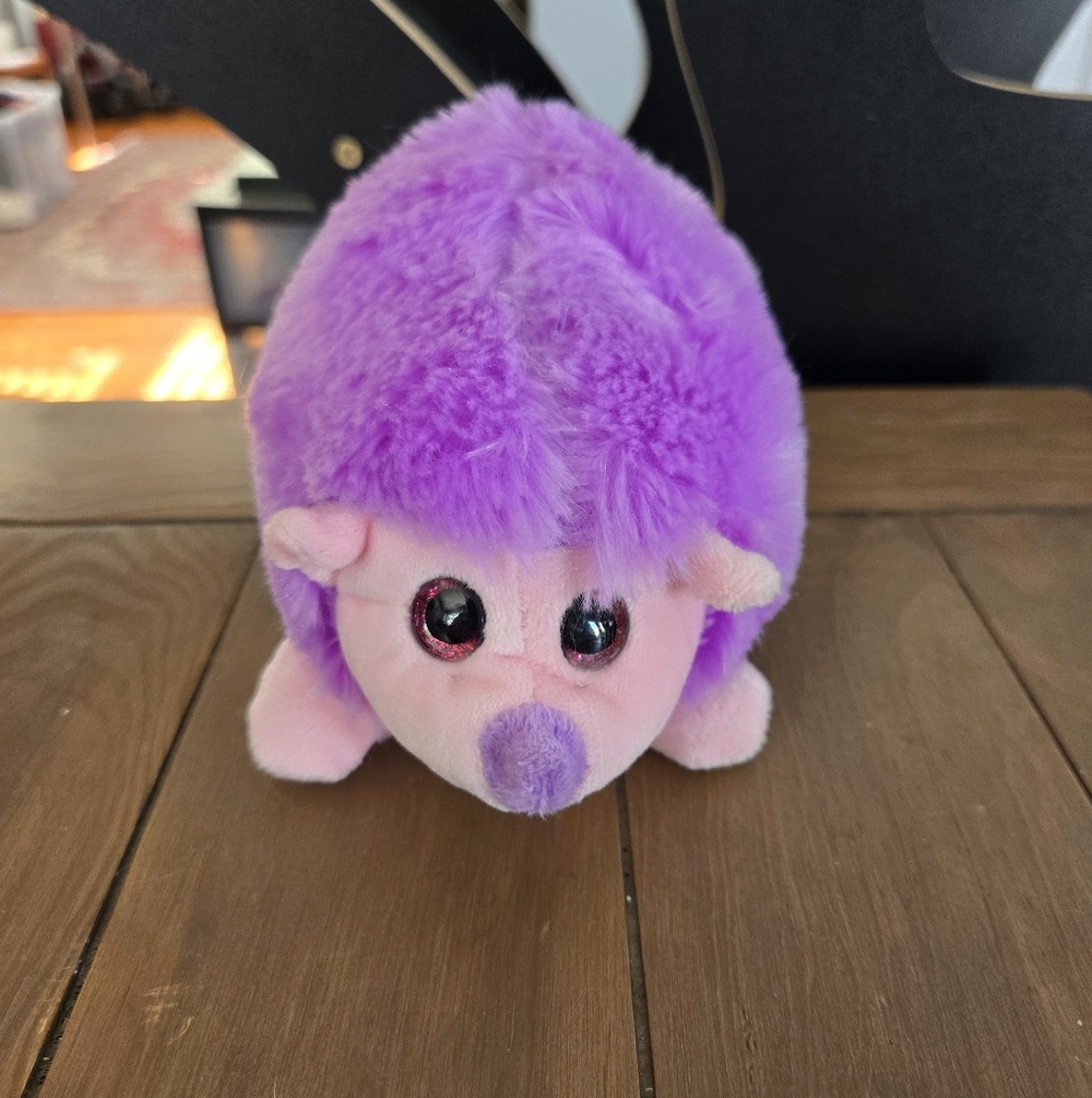 Purple Plush Hedgehog Stuffed Animal